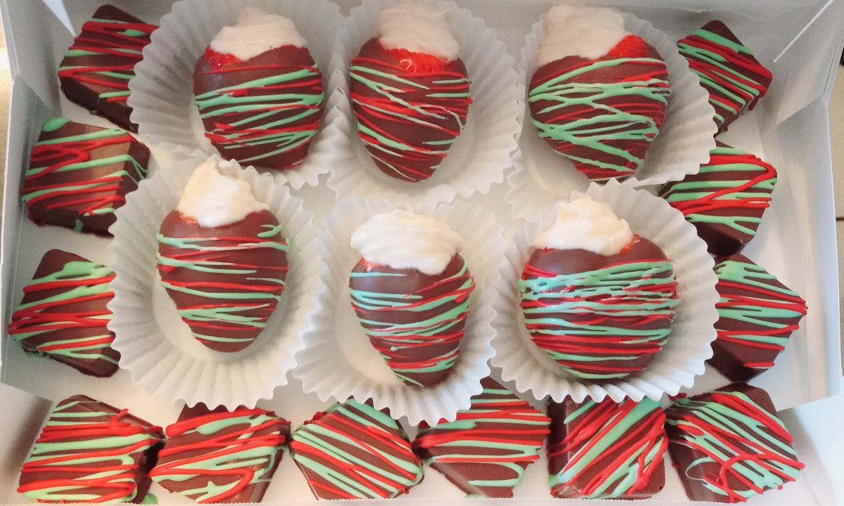 Cheesecake Bites and Strawberries