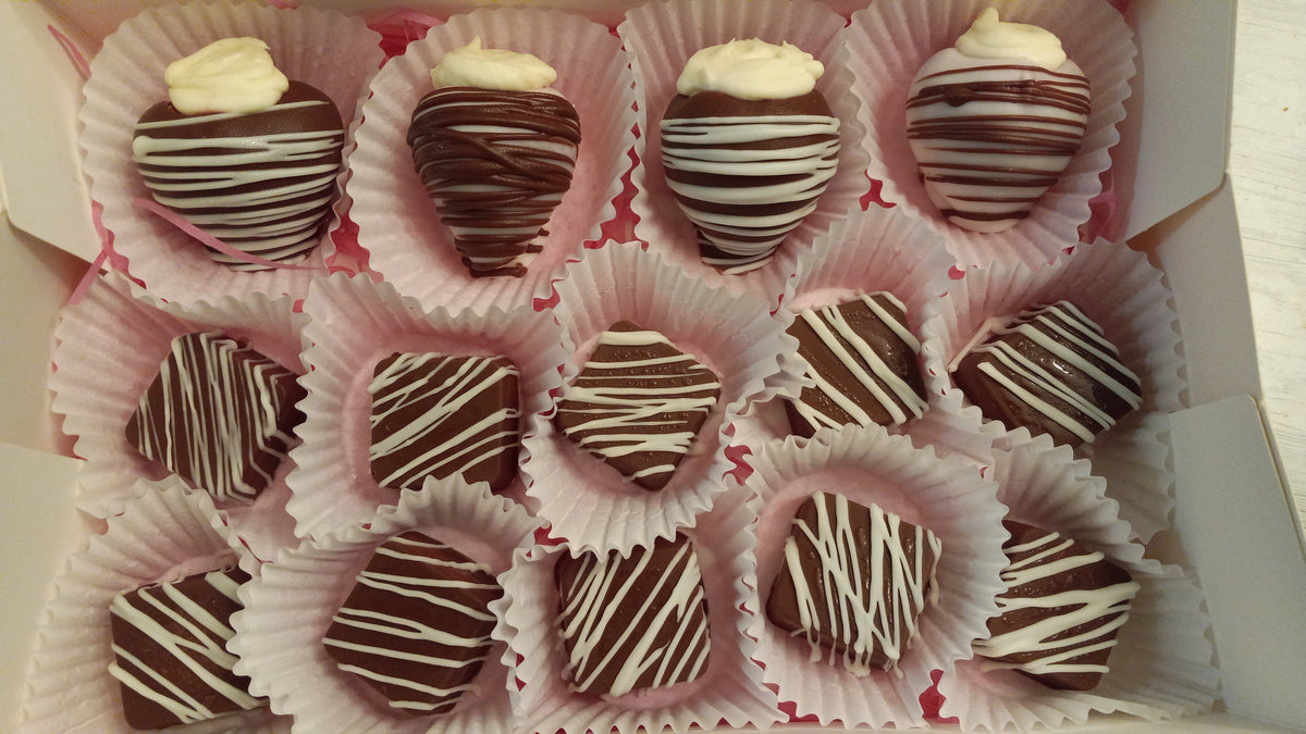Cheesecake Bites and Strawberries