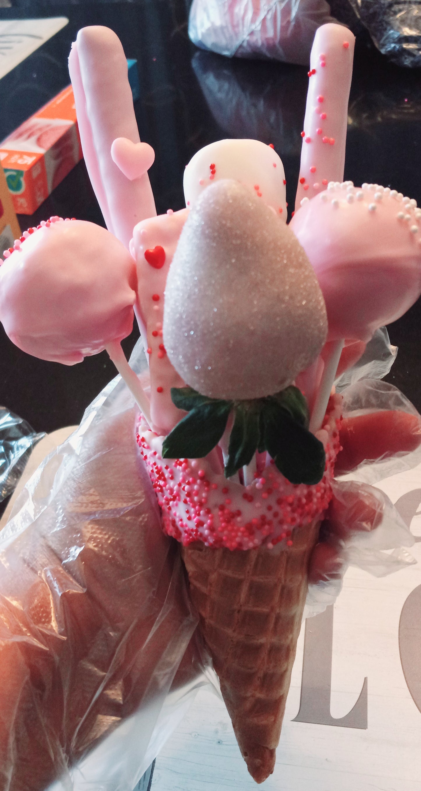 Waffle treat cones