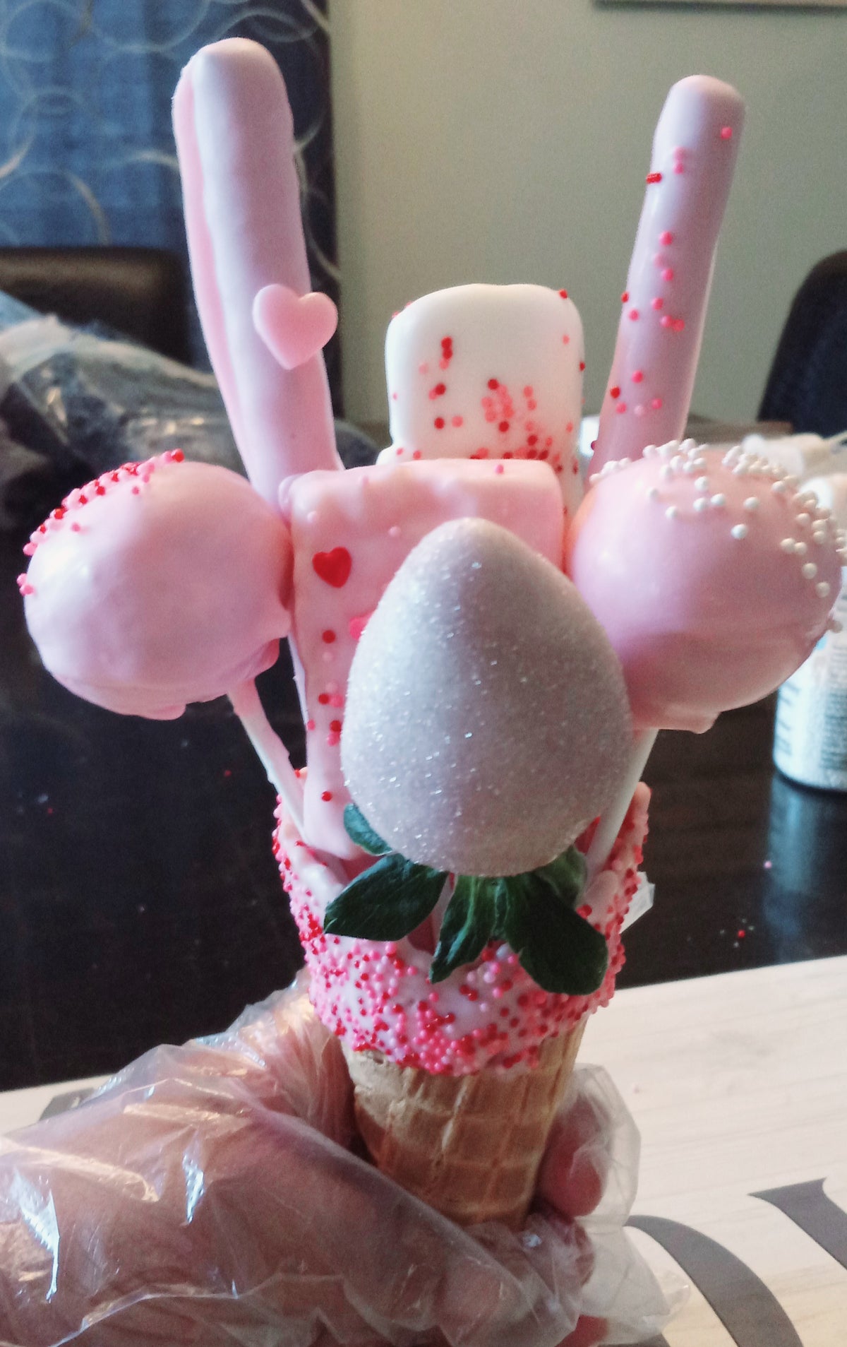 Waffle treat cones