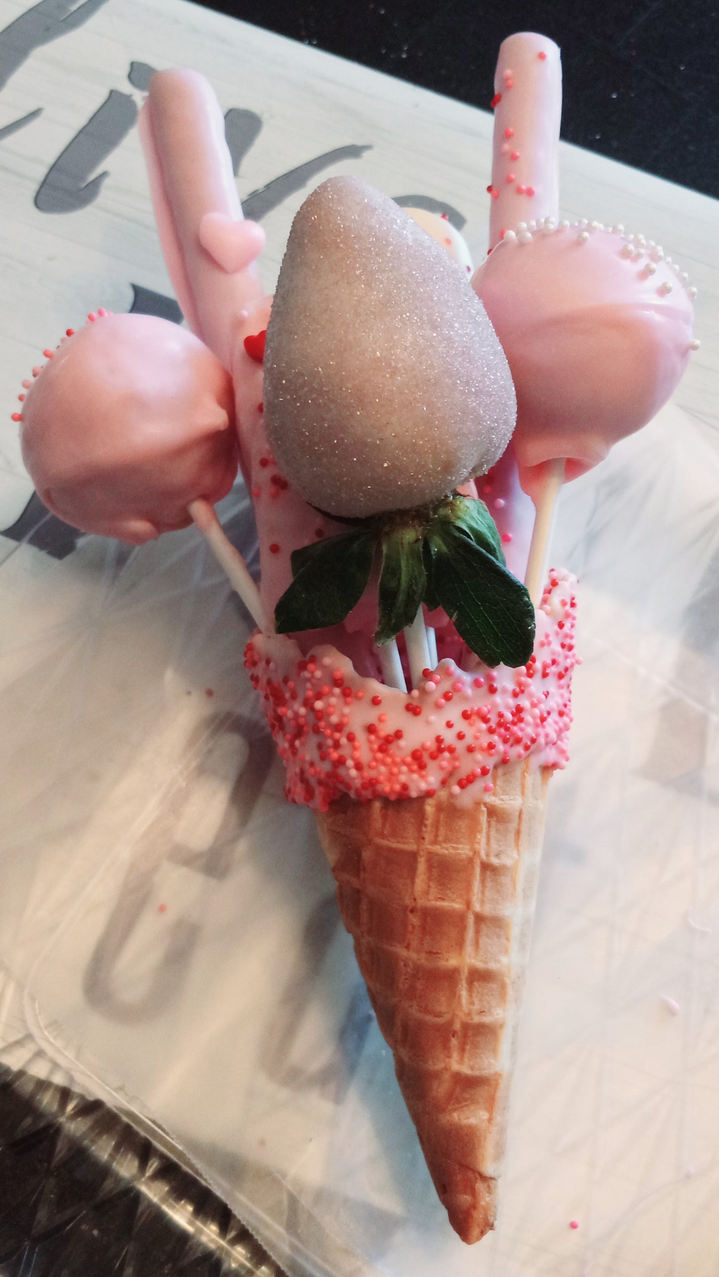 Waffle treat cones